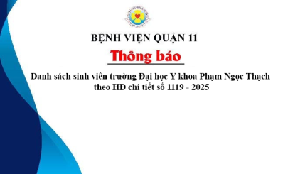 Danh sách sinh viên trường Đại học Y khoa Phạm Ngọc Thạch theo HĐ chi tiết số 1119 - 2025